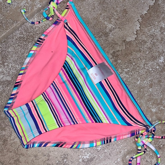 Colorful Striped Bikini Bottom - Picture 2 of 3
